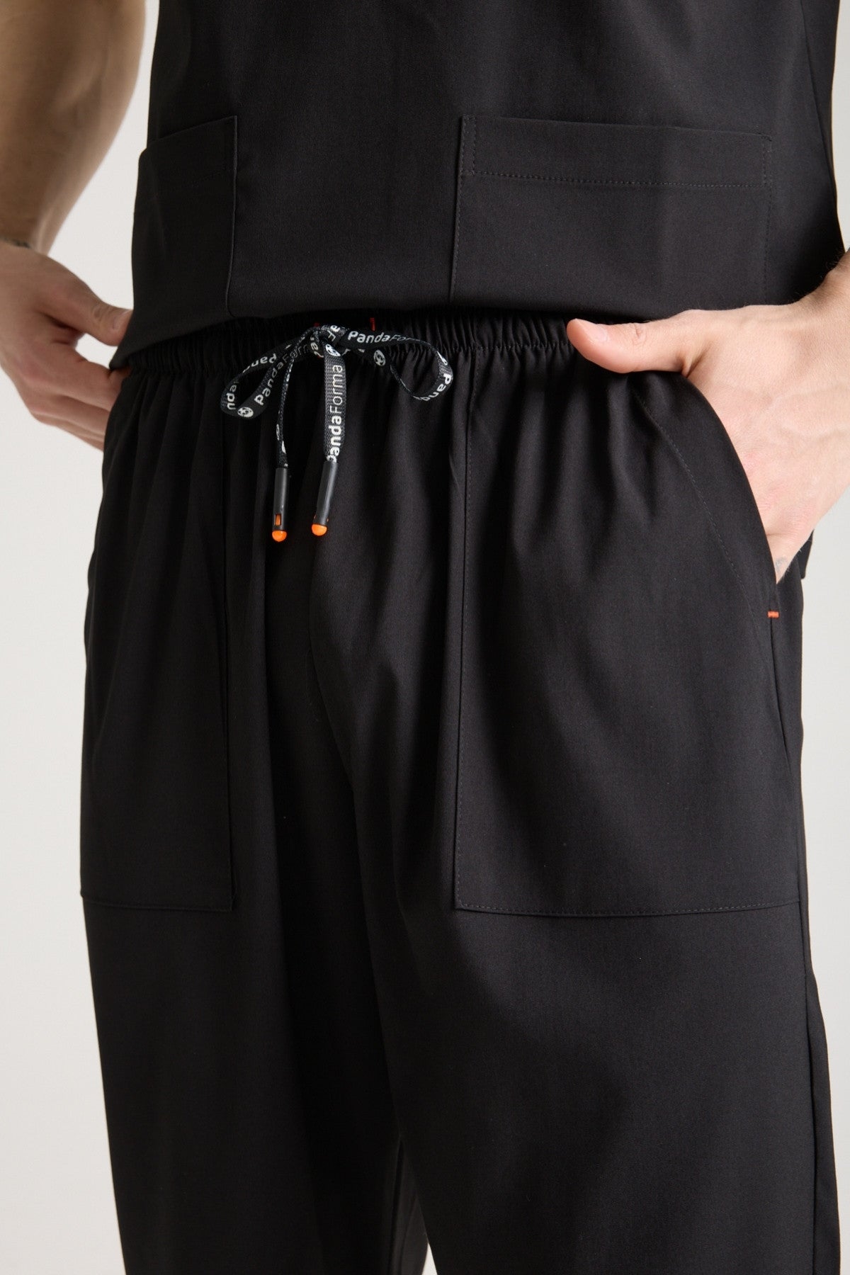 Cactus Panda Men's Scrub Pants