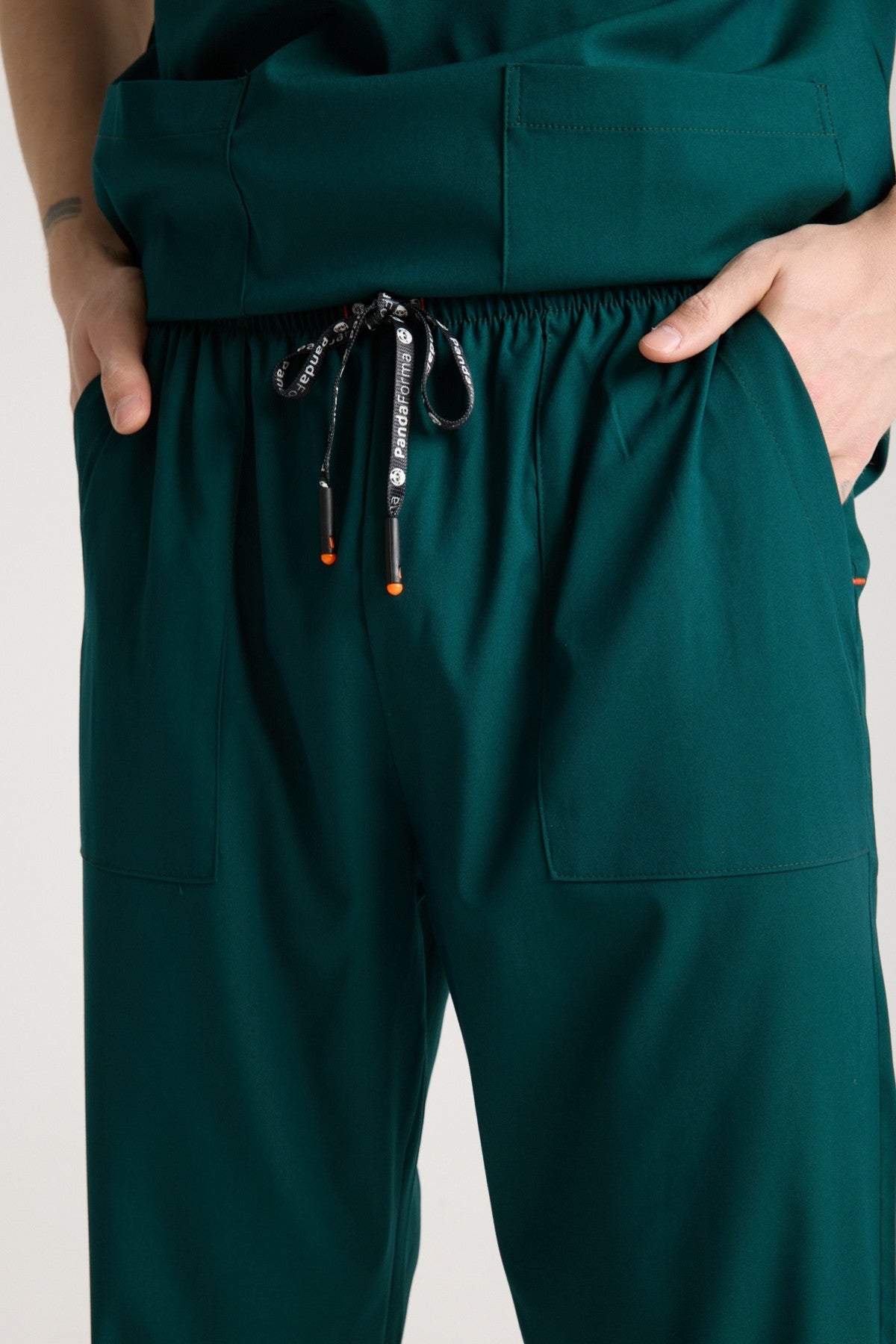 Cactus Panda Men's Scrub Pants